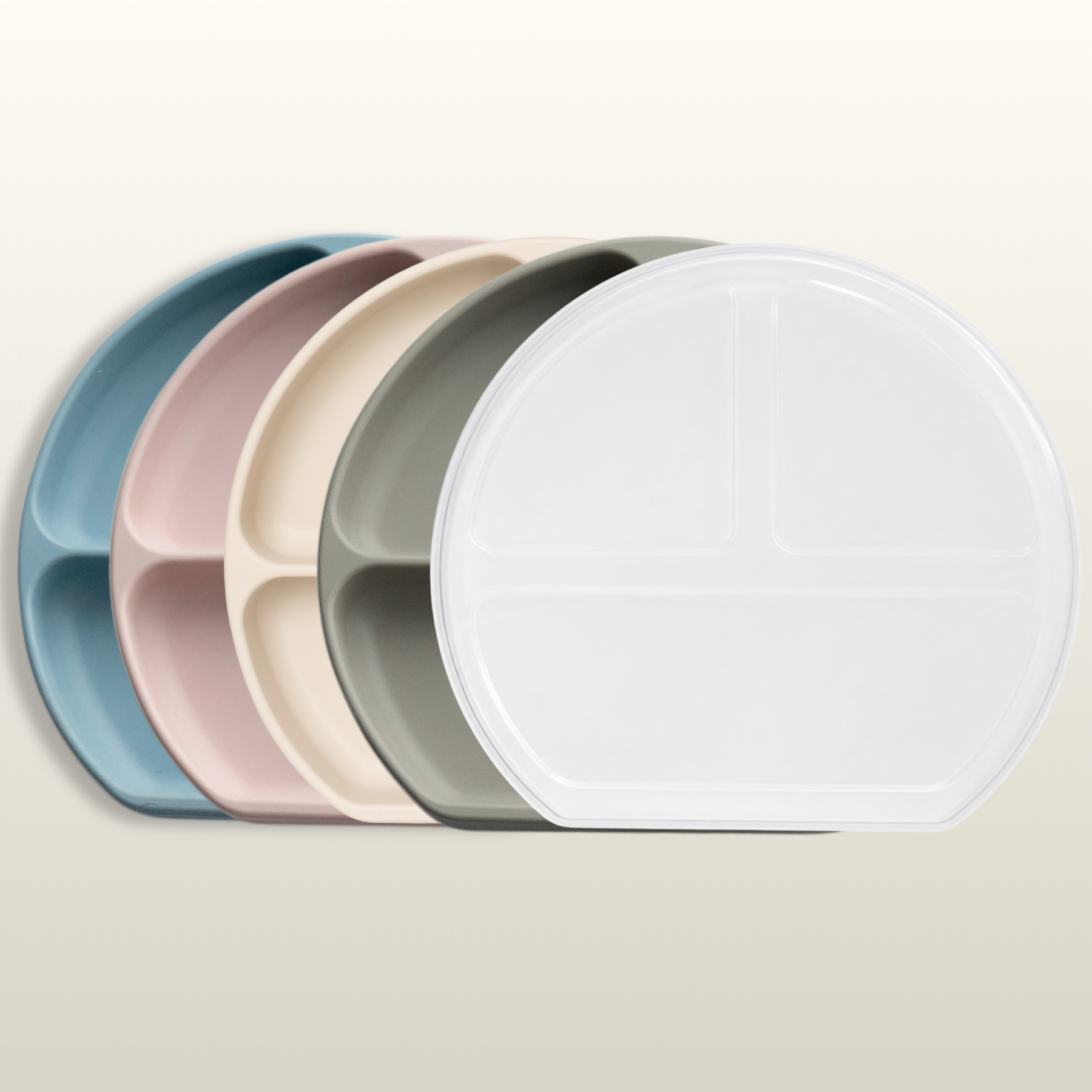 Saugteller Baby Silikon mit Deckel alle Farben nøra.baby