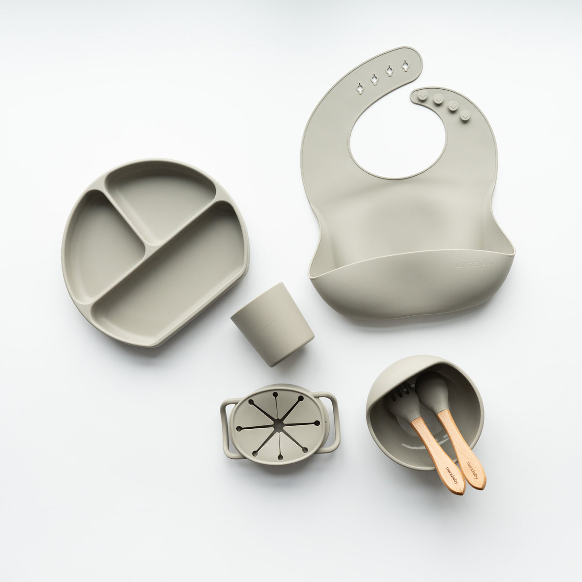 Silikon Lätzchen mit Auffangschale