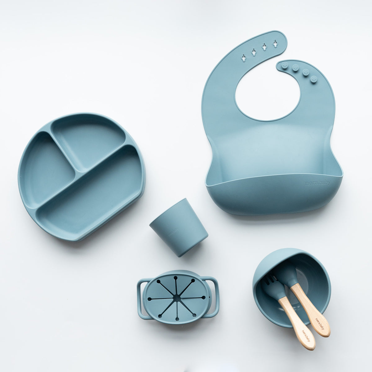 Silikon Lätzchen mit Auffangschale