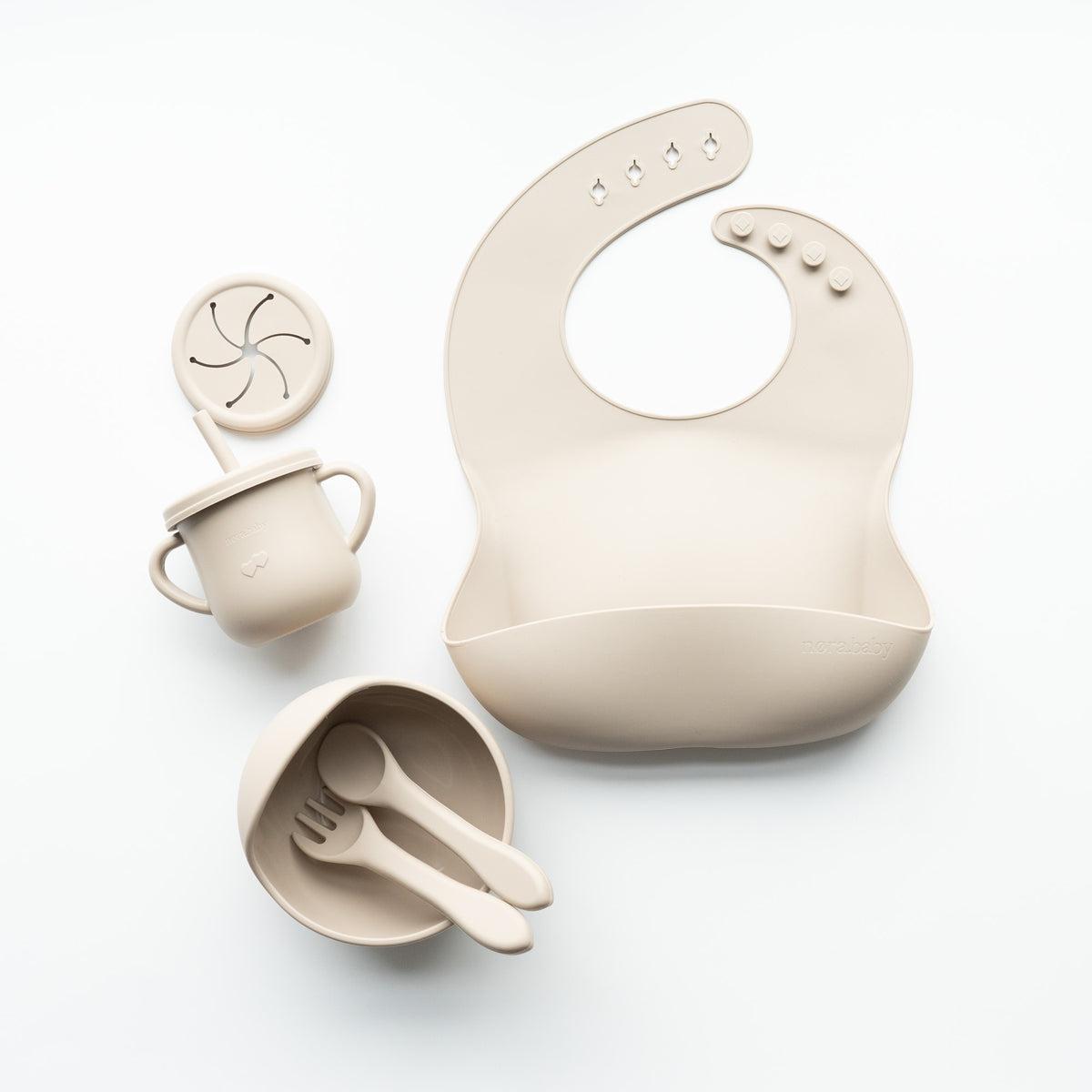 Silikon Lätzchen mit Auffangschale