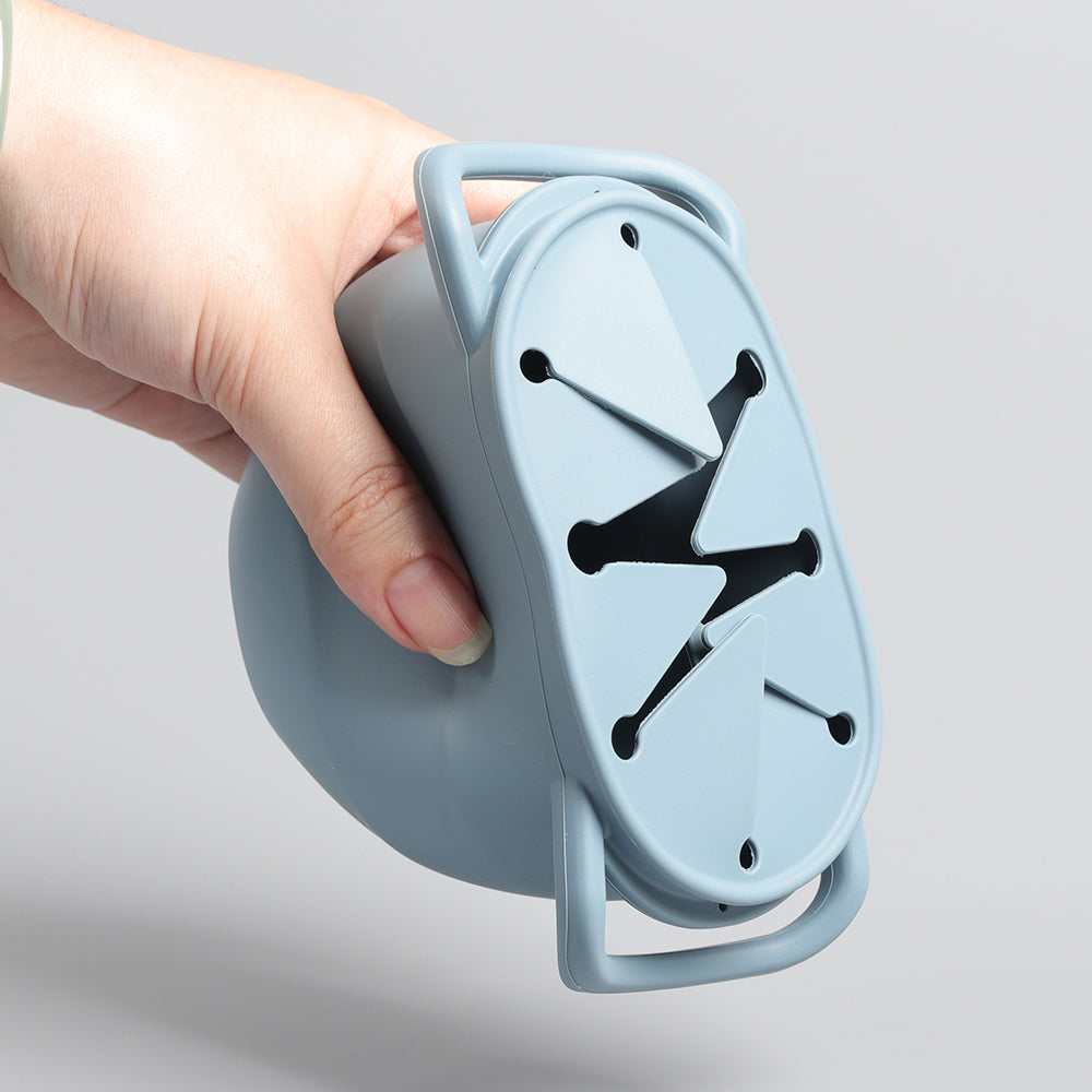 Silikon Snackbecher (mit Lamellendeckel)