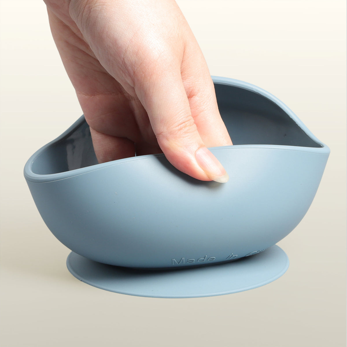 nøra.baby Silikon-Schale mit Saugnapf Nordisch Blau