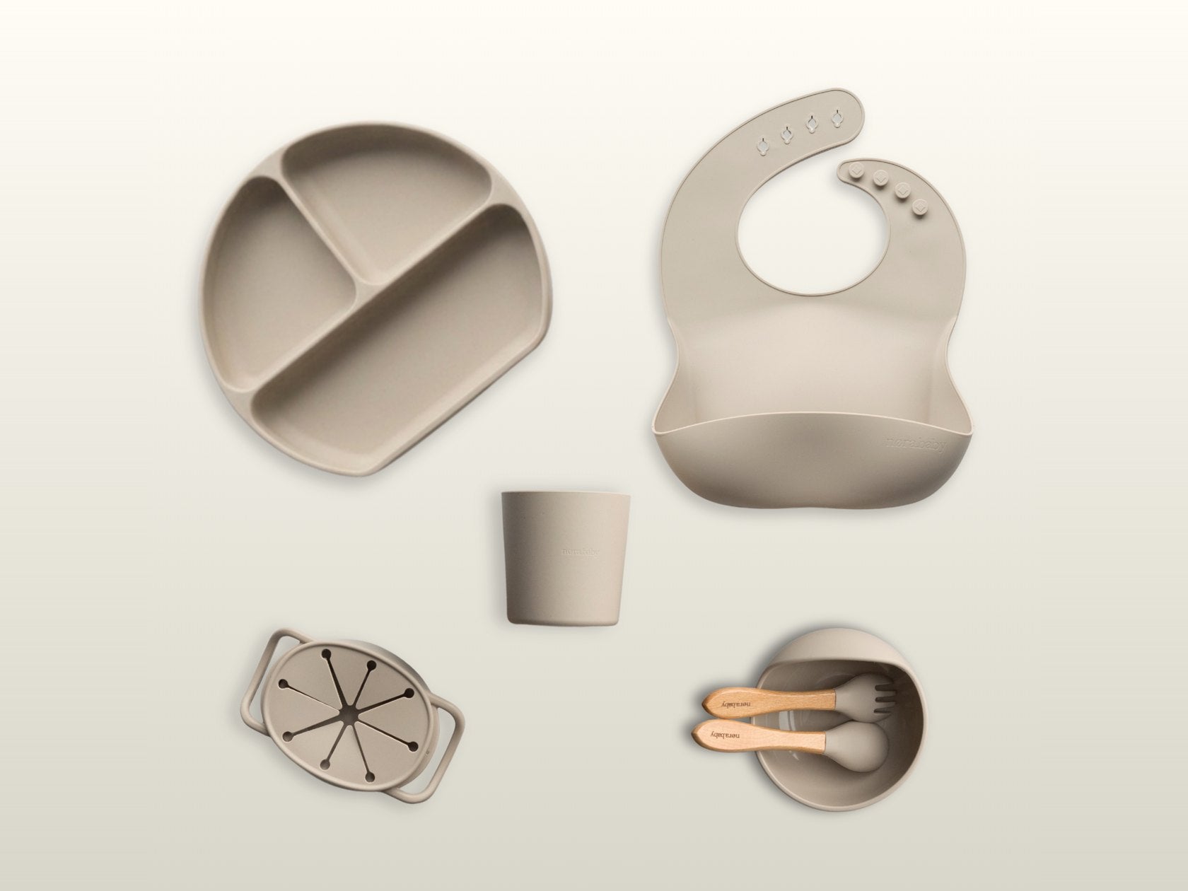 n&oslash;ra.baby Premium-Set in Hafer Beige